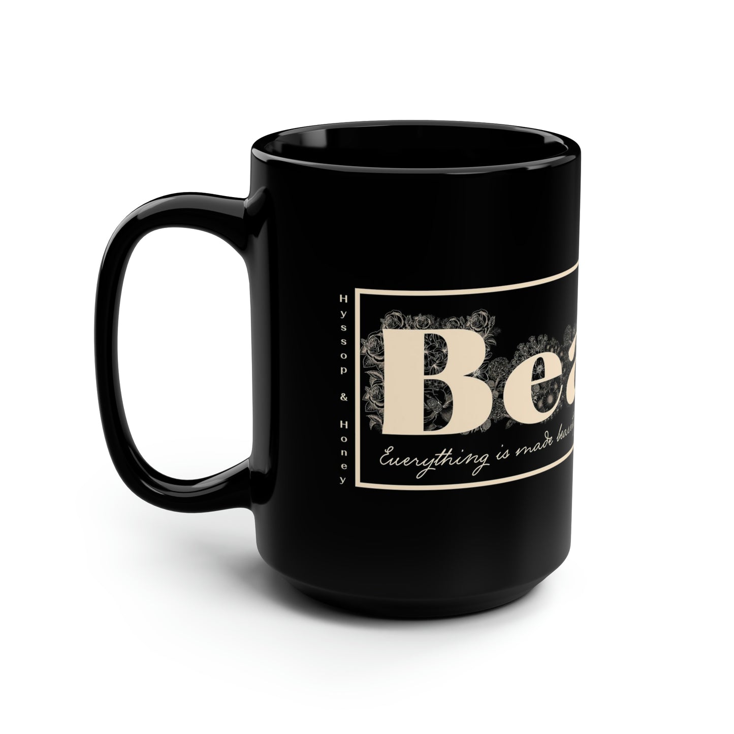 "Beauty" Mug - Everything Black & Creamed Honey