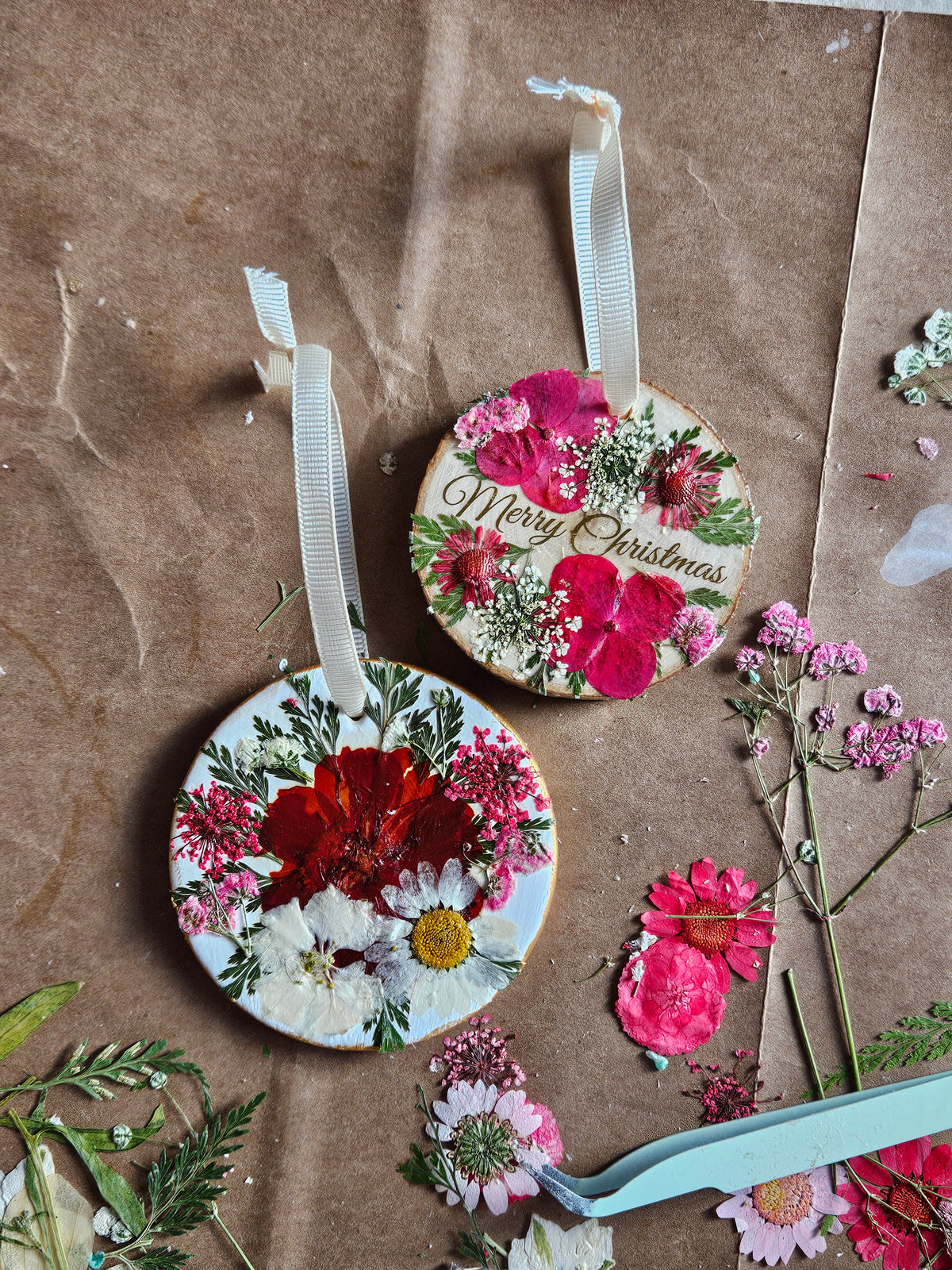 12.5.26 Pressed Flower Ornaments