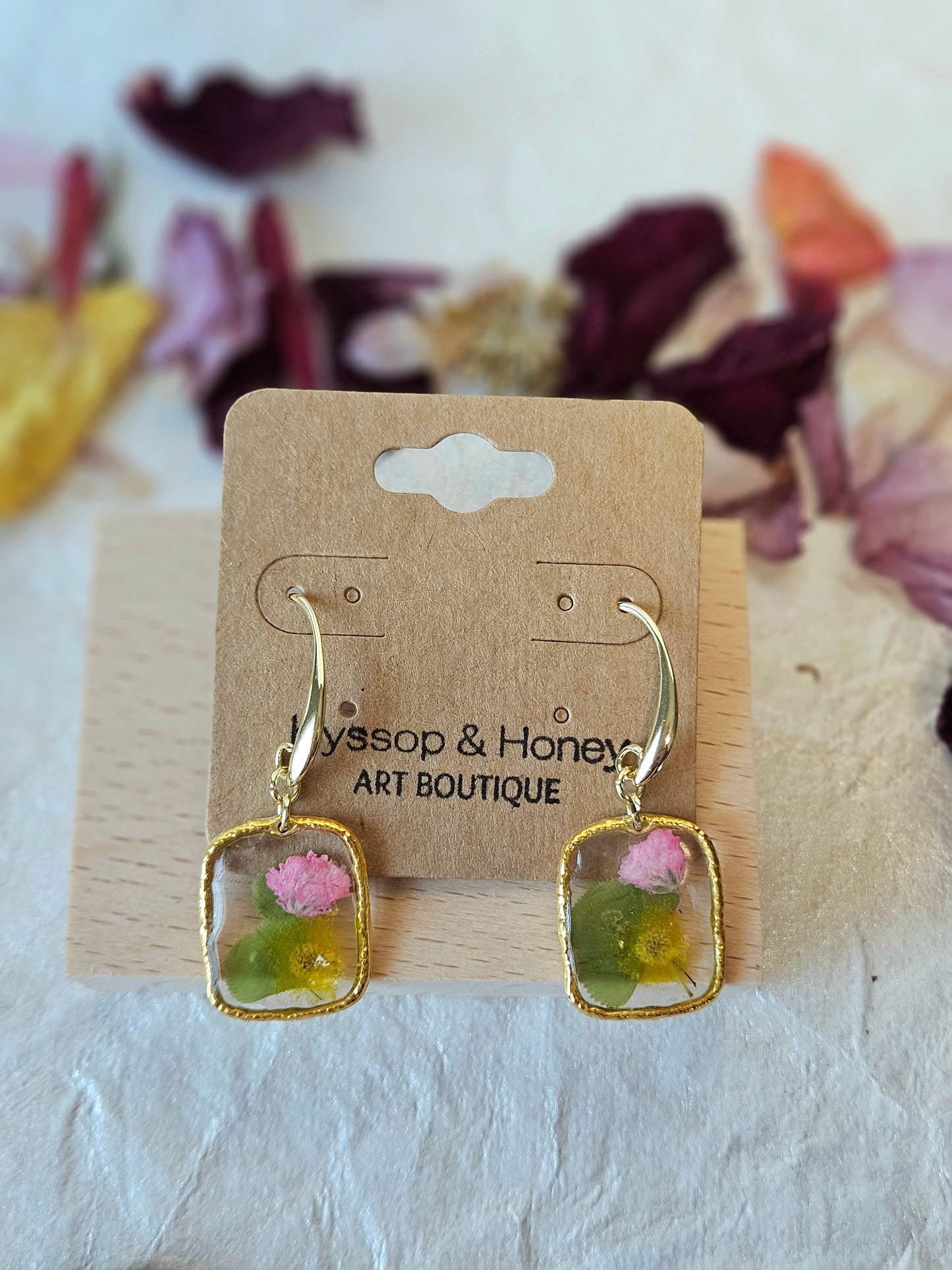 Pressed Flower Earrings - 30