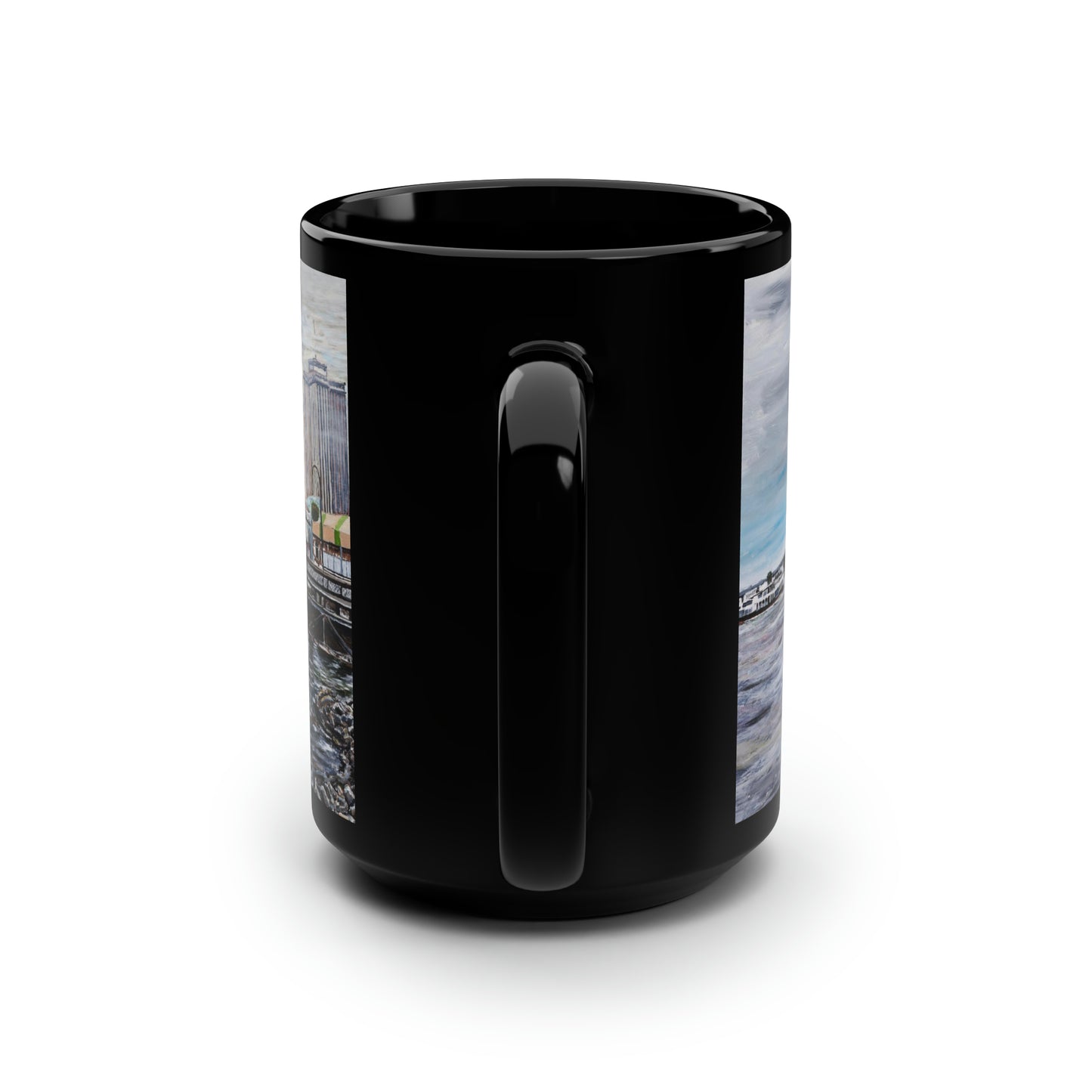 Natchez - Black C-Handle Mug