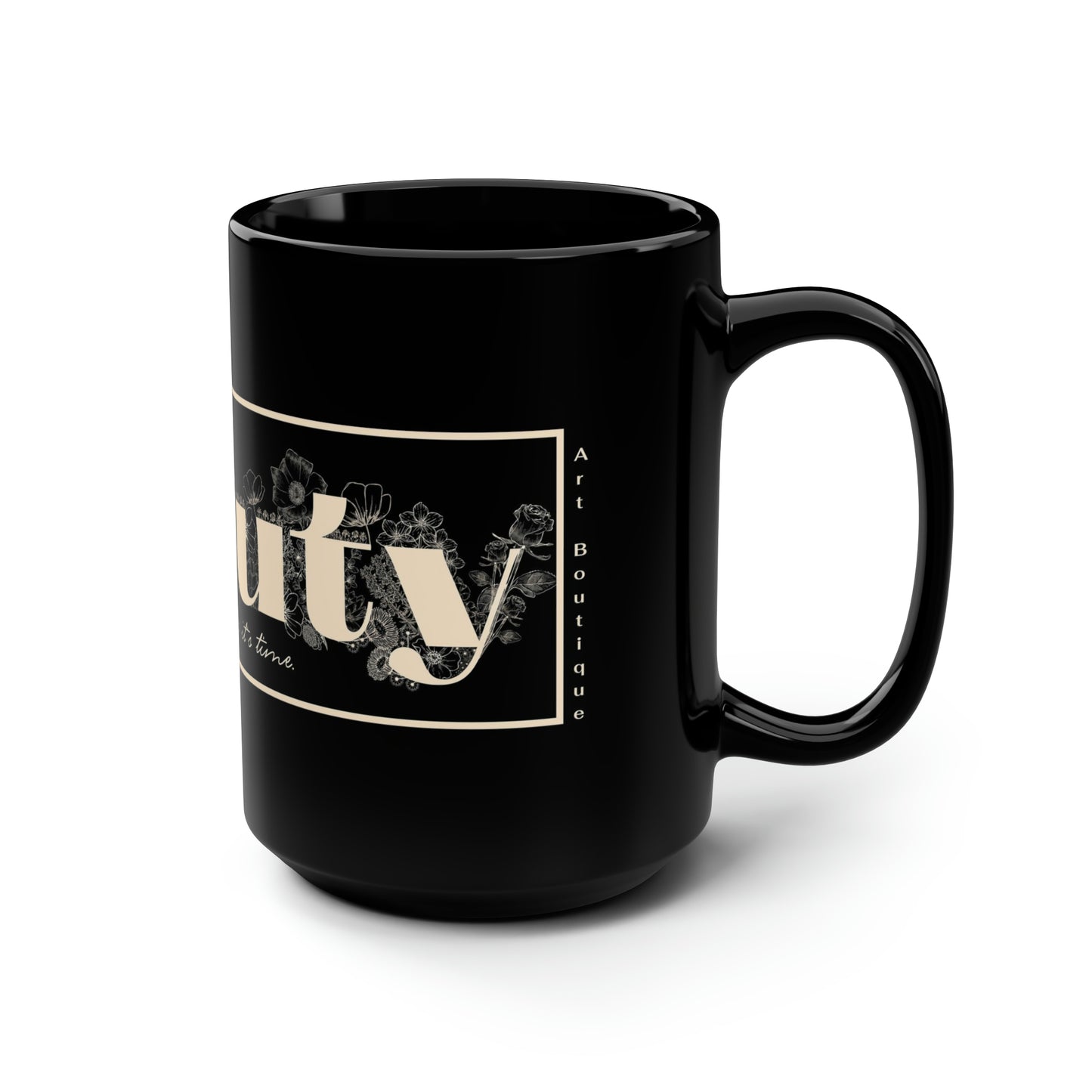 "Beauty" Mug - Everything Black & Creamed Honey