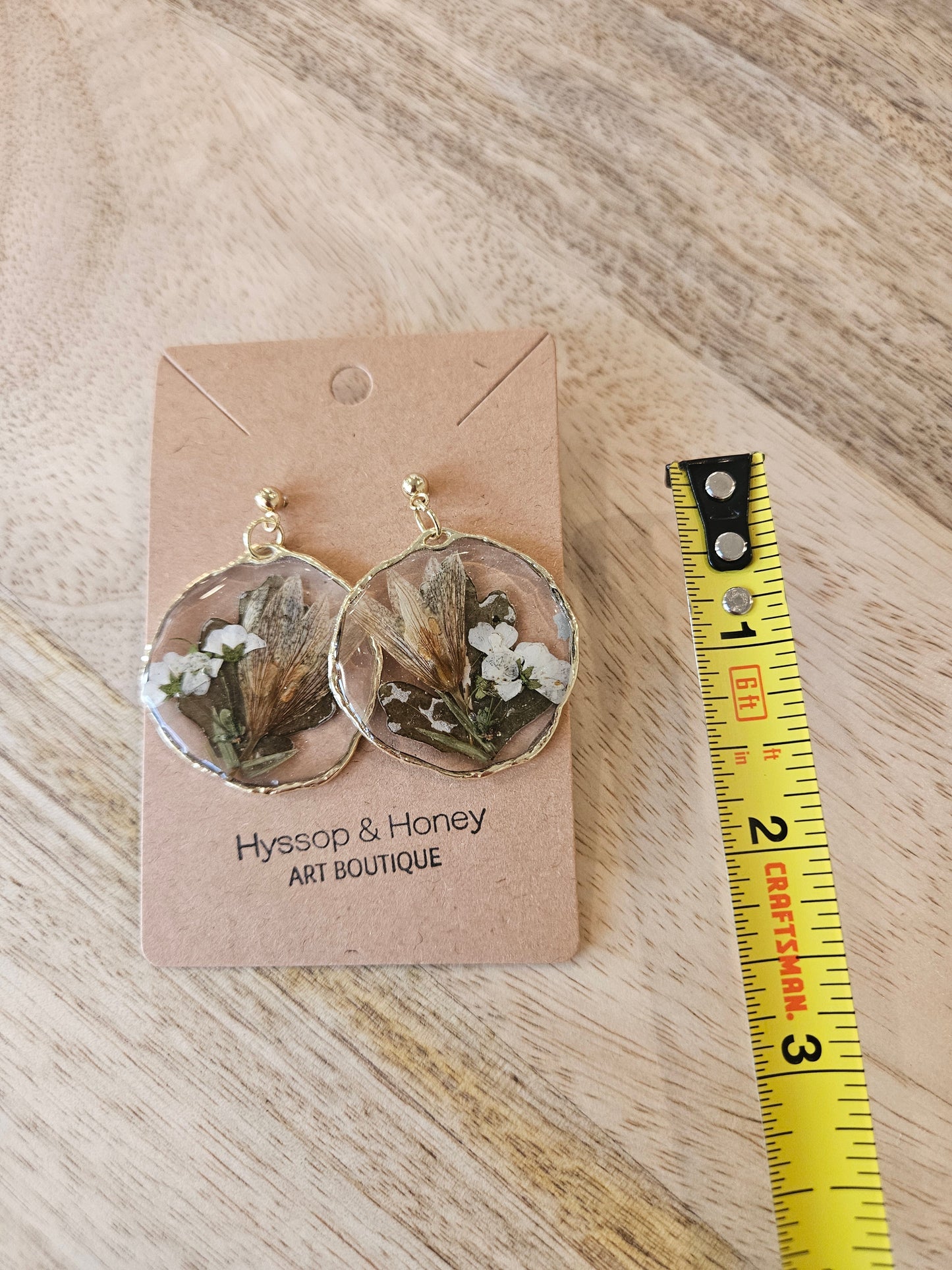 Pressed Flower Earrings - 20