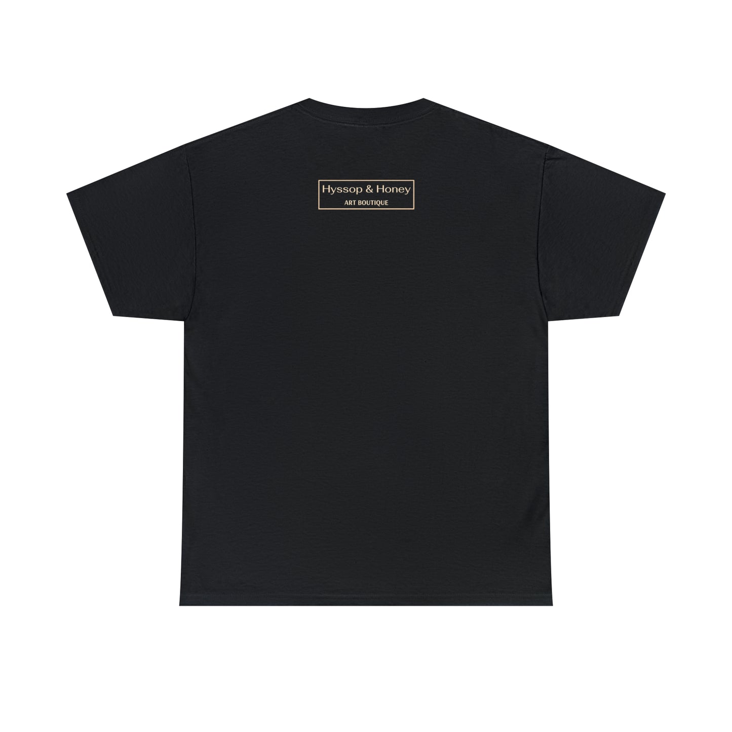 "Beauty" Cotton Graphic Tee - Everything Black & Creamed Honey