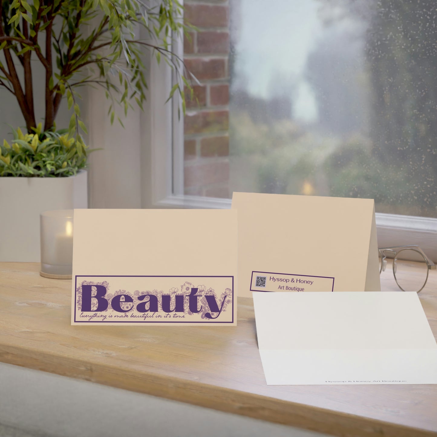 "Beauty" Greeting Cards - Everything Hyssop & Honey