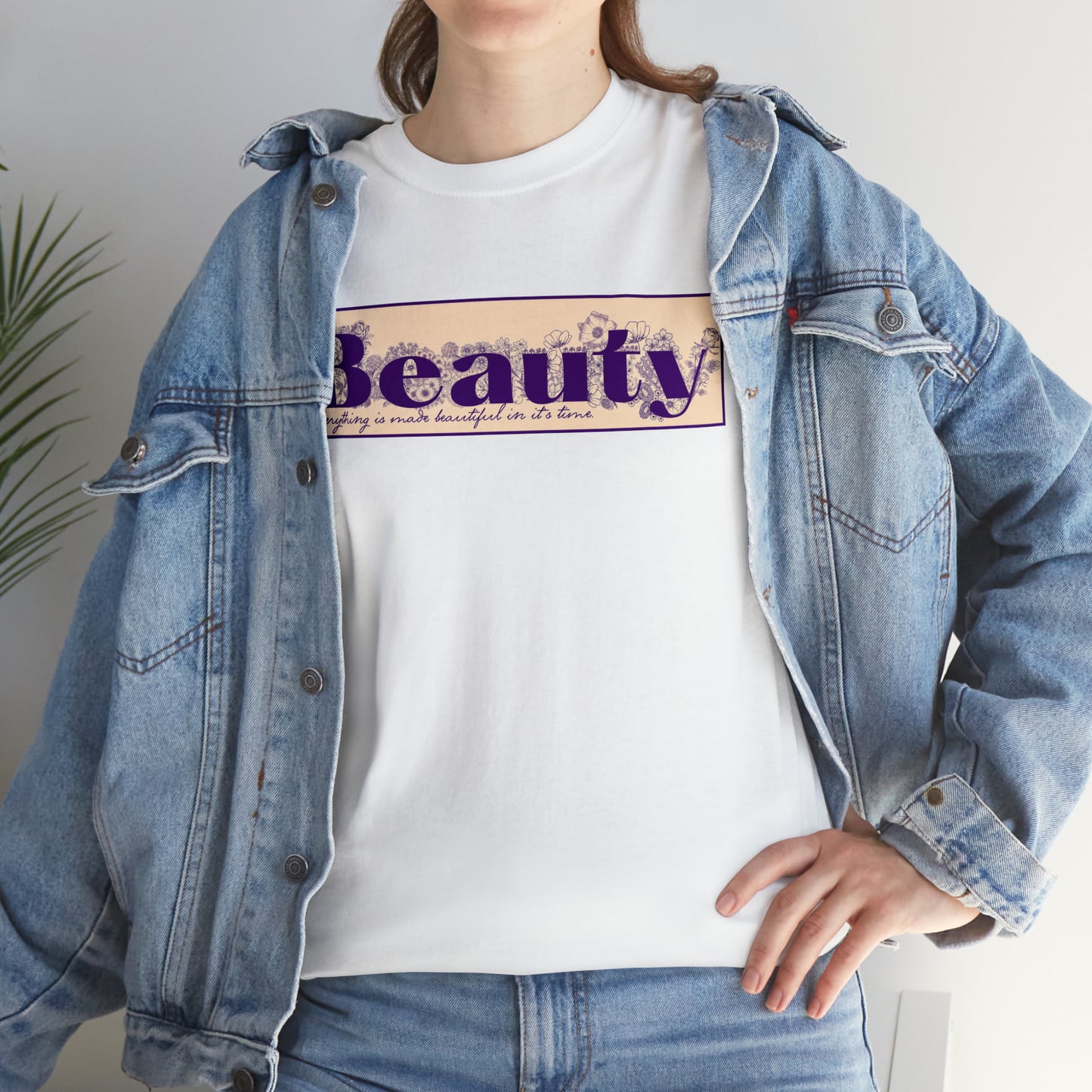 "Beauty" Cotton Graphic Tee - Everything Hyssop & Honey