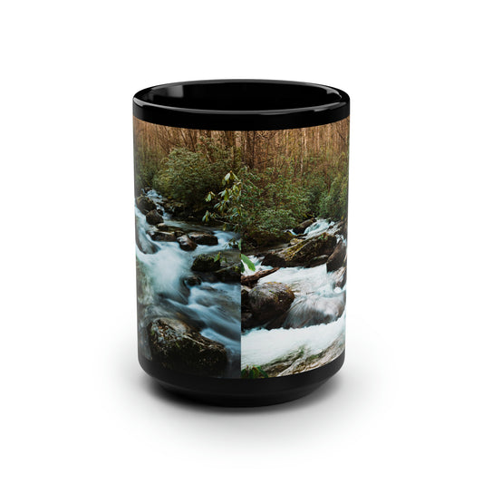 Jones Gap - Black C-Handle Mug