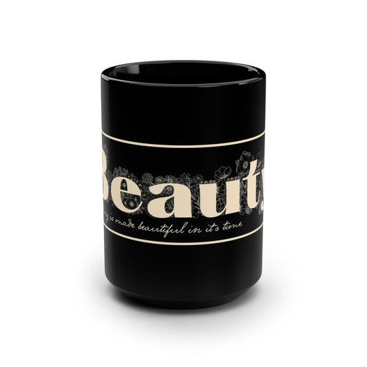 "Beauty" Mug - Everything Black & Creamed Honey