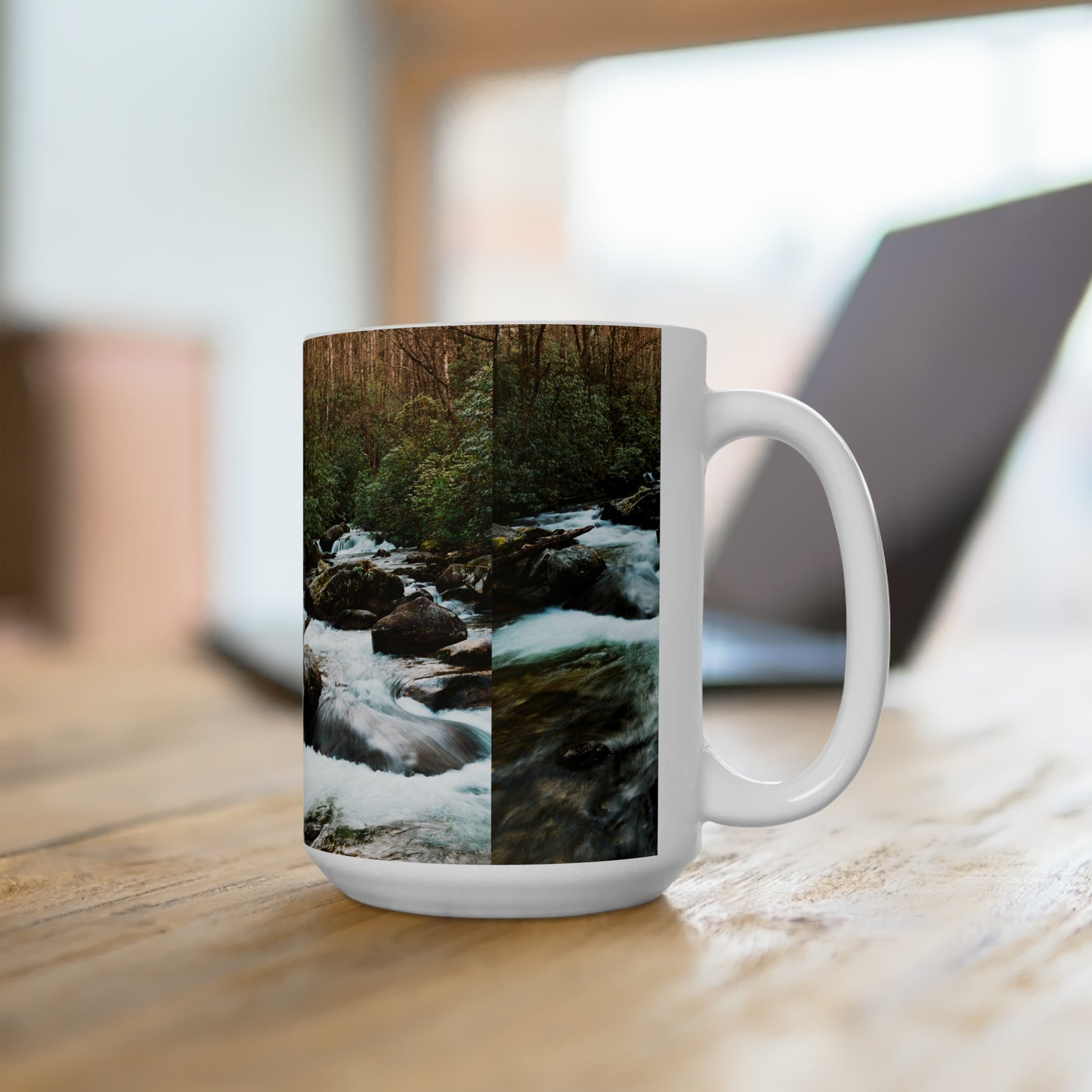 Jones Gap - White C-Handle Mug