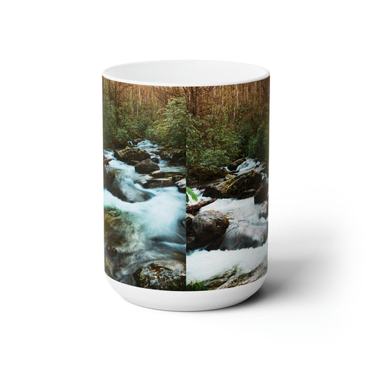 Jones Gap - White C-Handle Mug