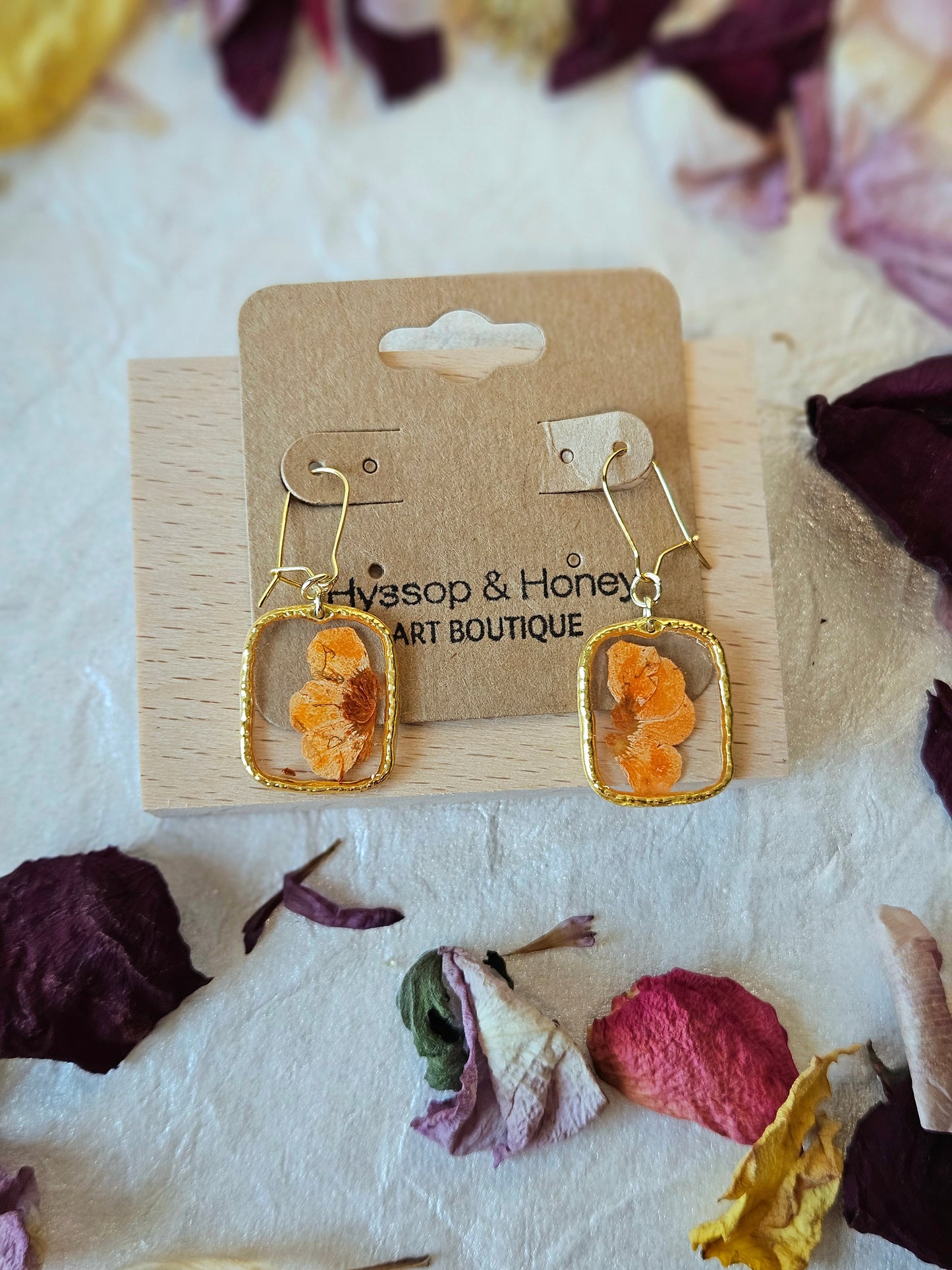 Pressed Flower Earrings - 31