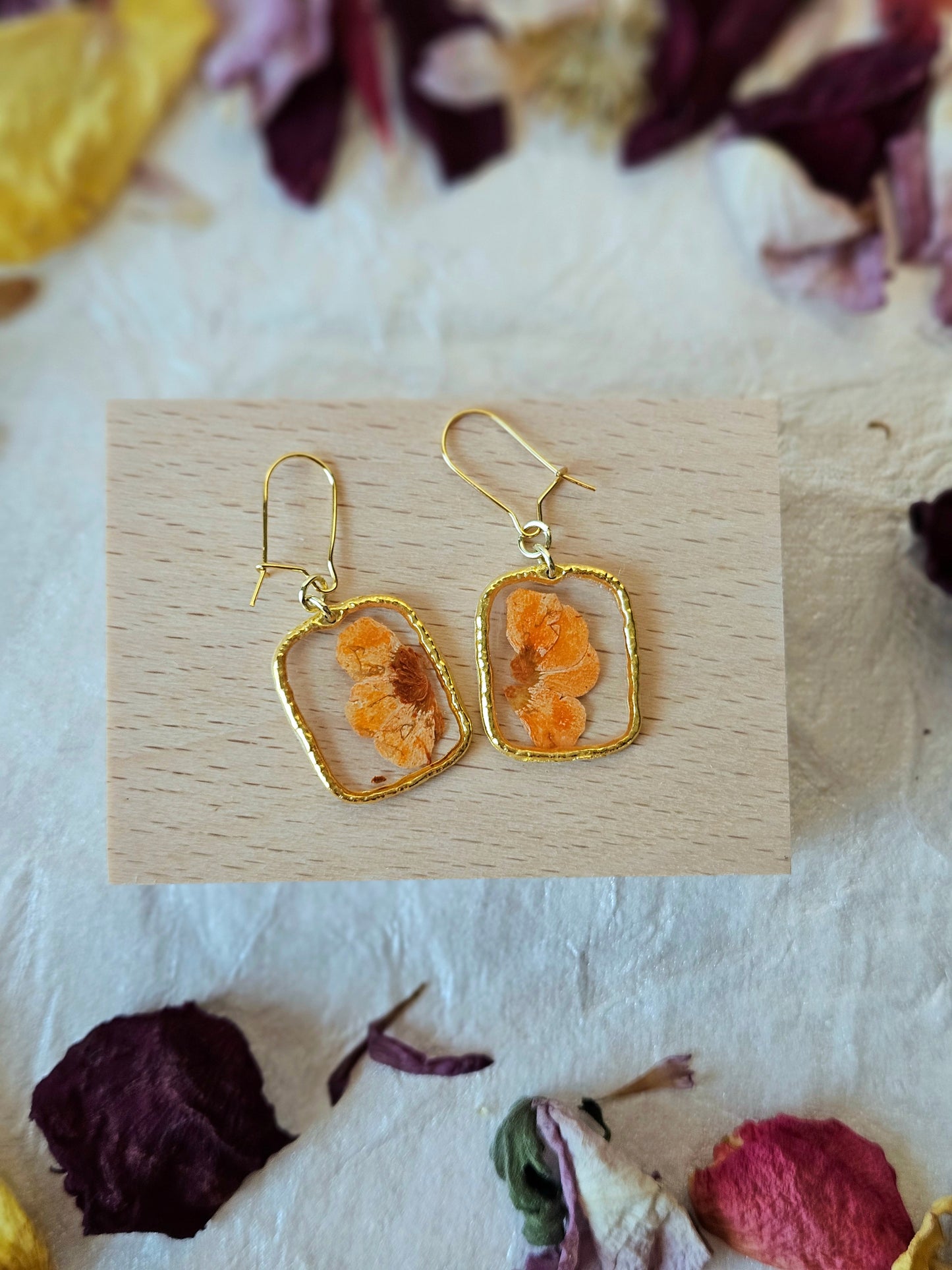 Pressed Flower Earrings - 31