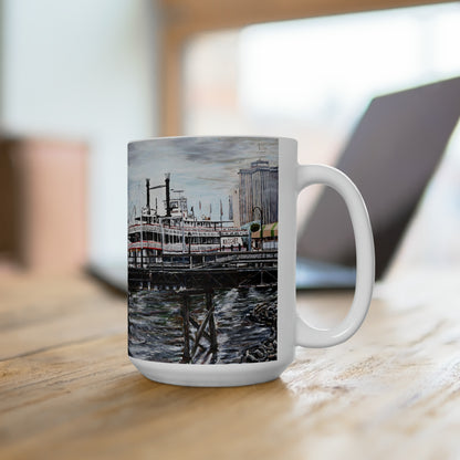 Natchez - White C-Handle Mug