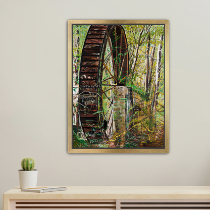 Berry Mill Water Wheel - Canvas