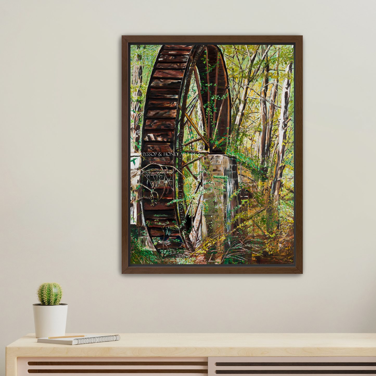 Berry Mill Water Wheel - Canvas