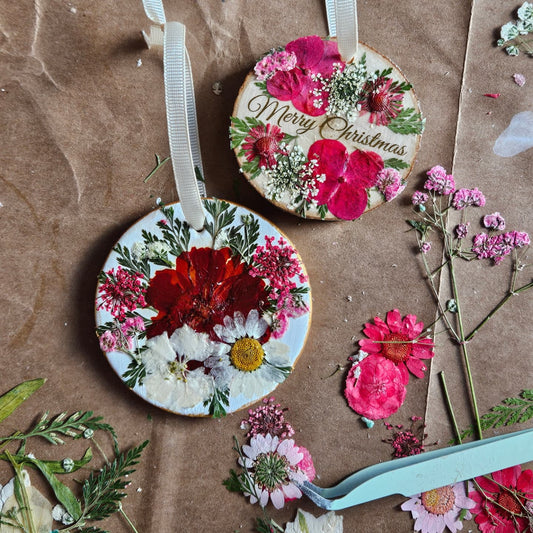 How to: Make Pressed Flower Ornaments