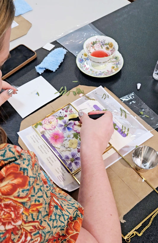 How To: Frame Pressed Flowers Art Class