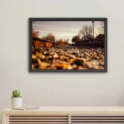 Winter Train Tracks - Canvas