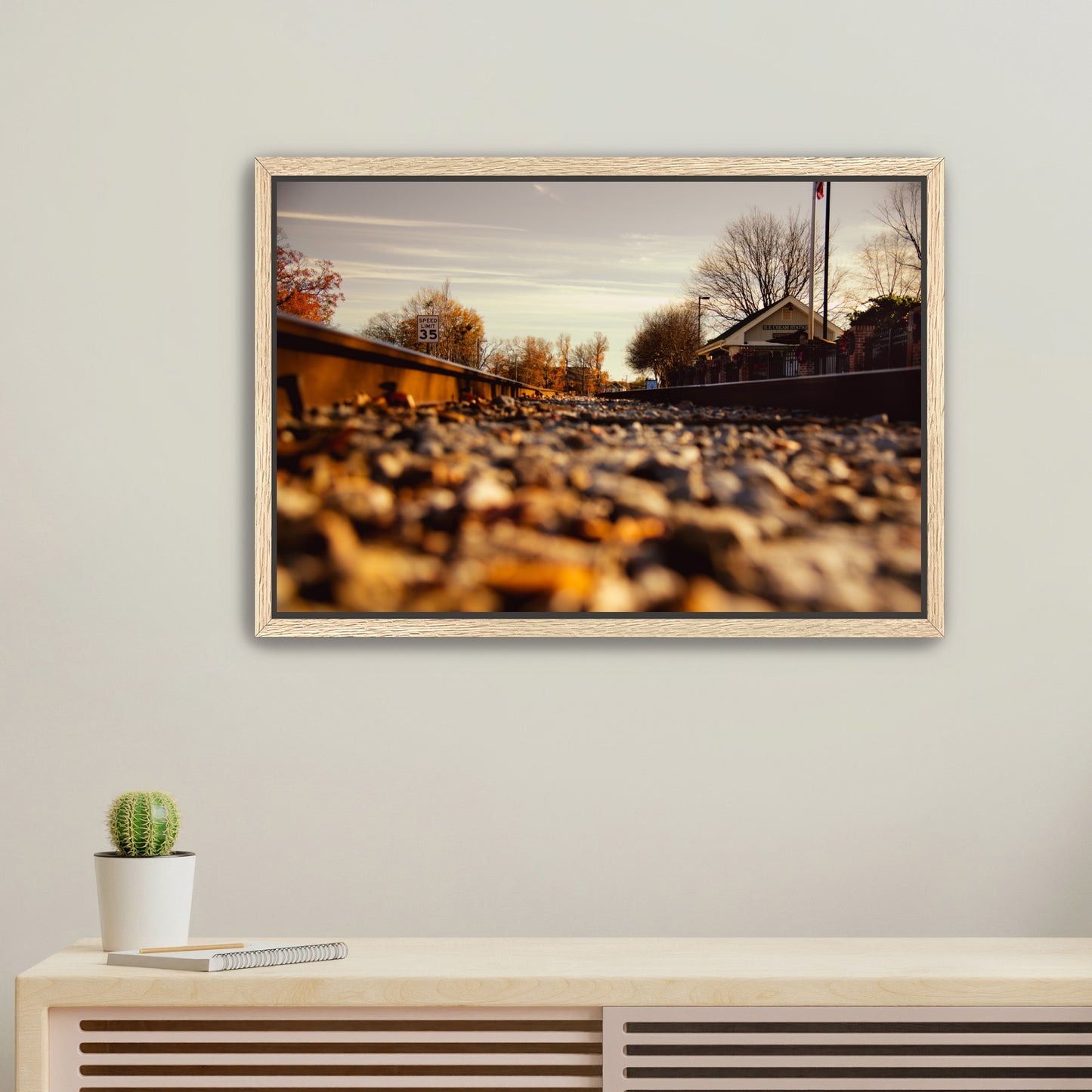 Winter Train Tracks - Canvas