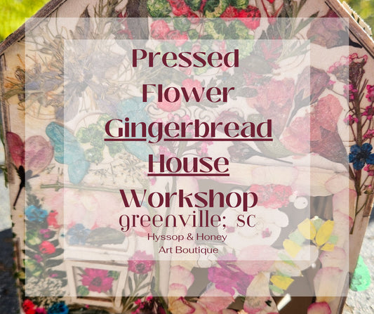 11.7.26 Pressed Flower Ginger Bread House