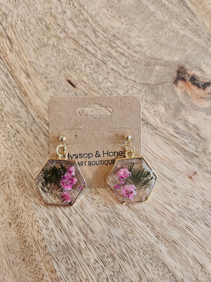 Pressed Flower Earrings - 6