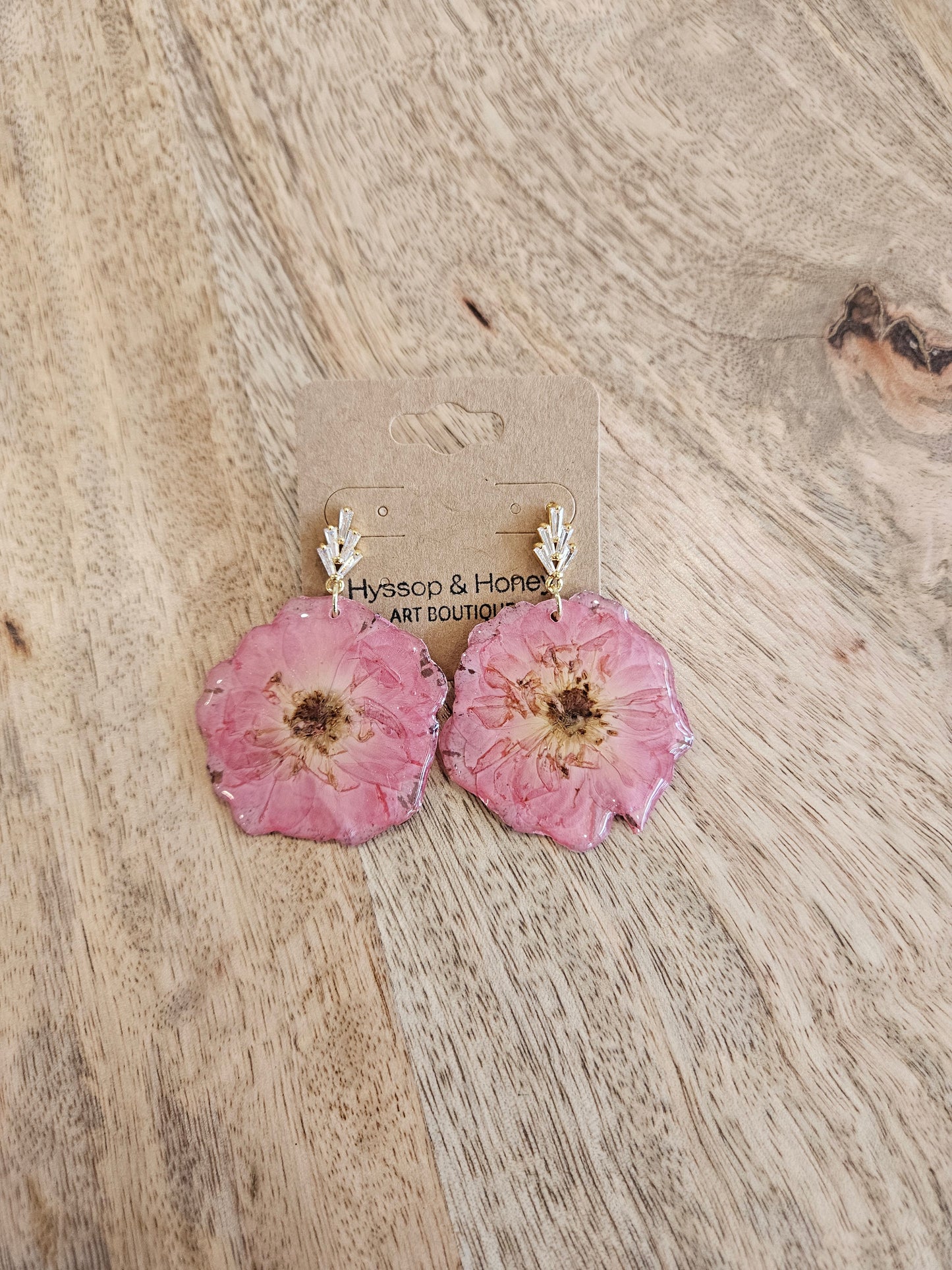 Pressed Flower Earrings - 1