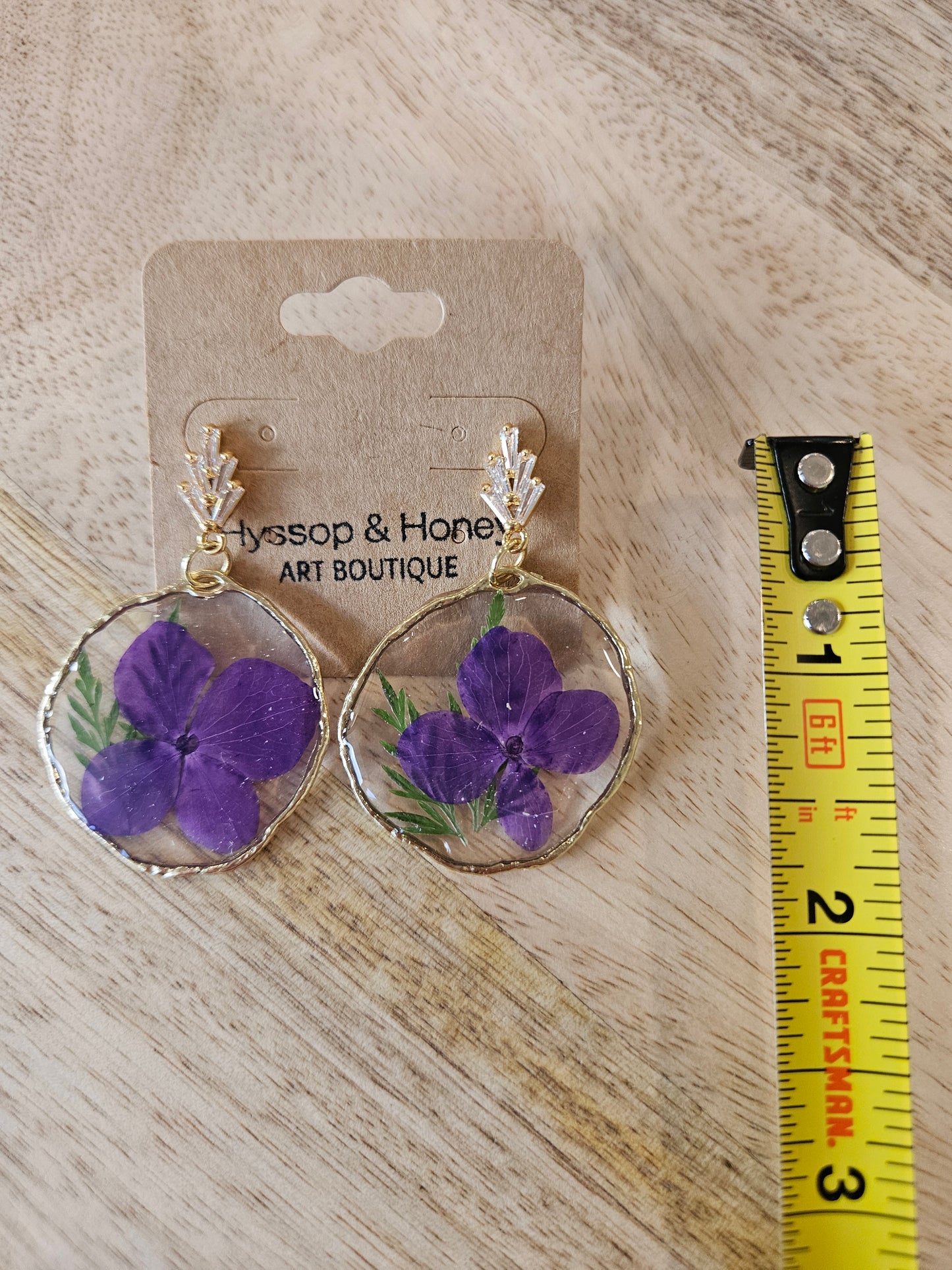 Pressed Flower Earrings - 19