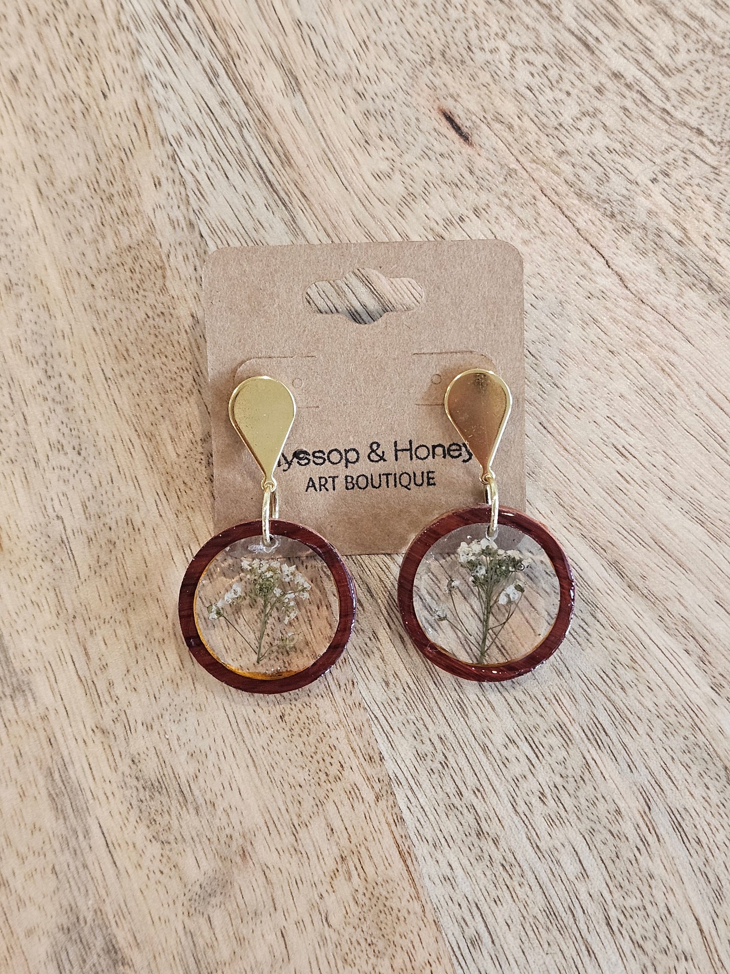 Pressed Flower Earrings - 11