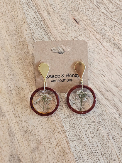 Pressed Flower Earrings - 11