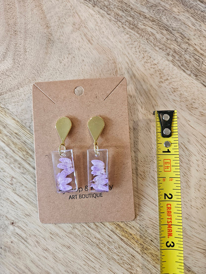 Pressed Flower Earrings - 21
