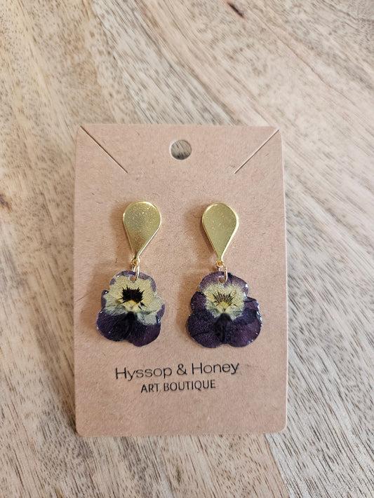 Pressed Flower Earrings - 10