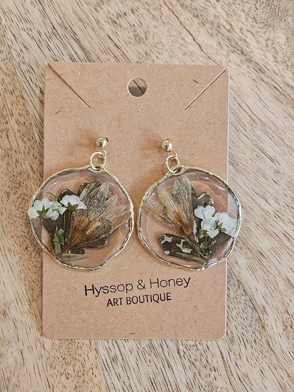 Pressed Flower Earrings - 20