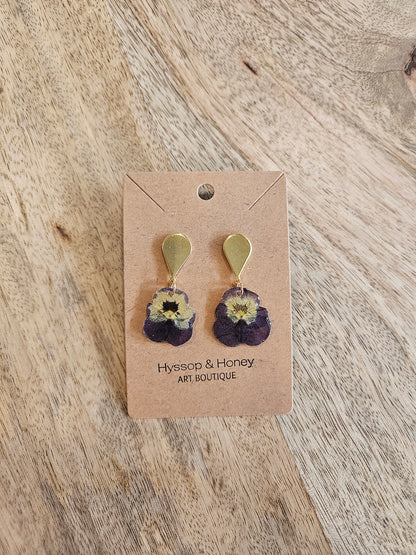 Pressed Flower Earrings - 10