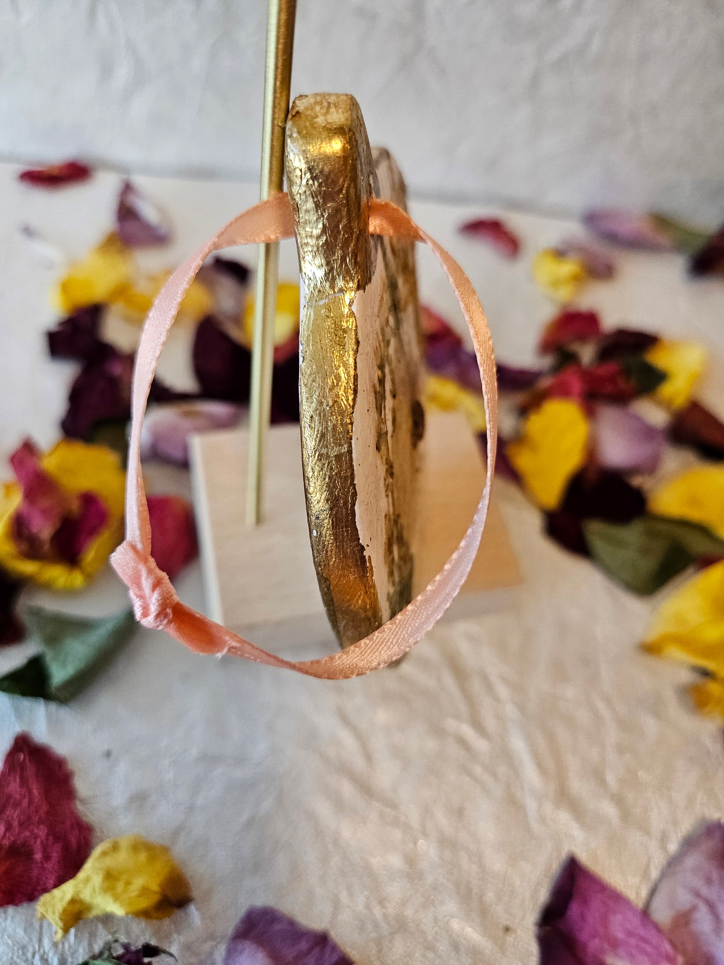 Pressed Flower Ceramic Ornament - 9