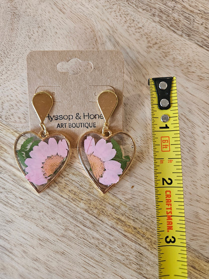 Pressed Flower Earrings - 28