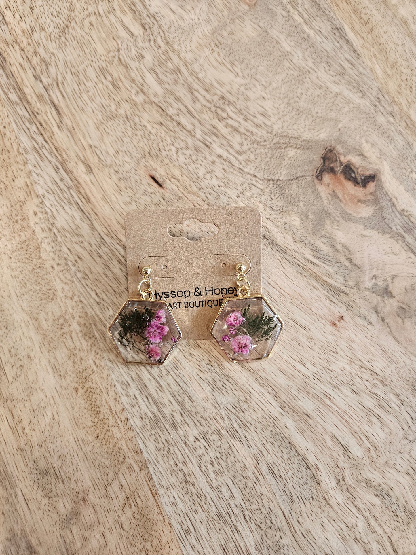 Pressed Flower Earrings - 6