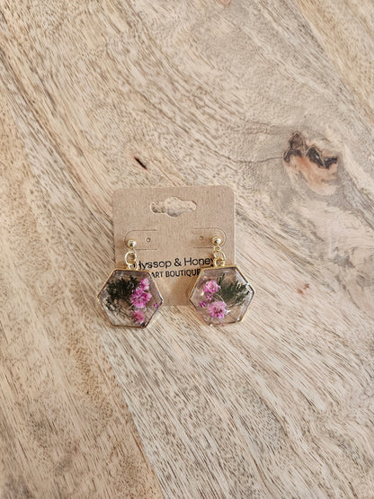 Pressed Flower Earrings - 6
