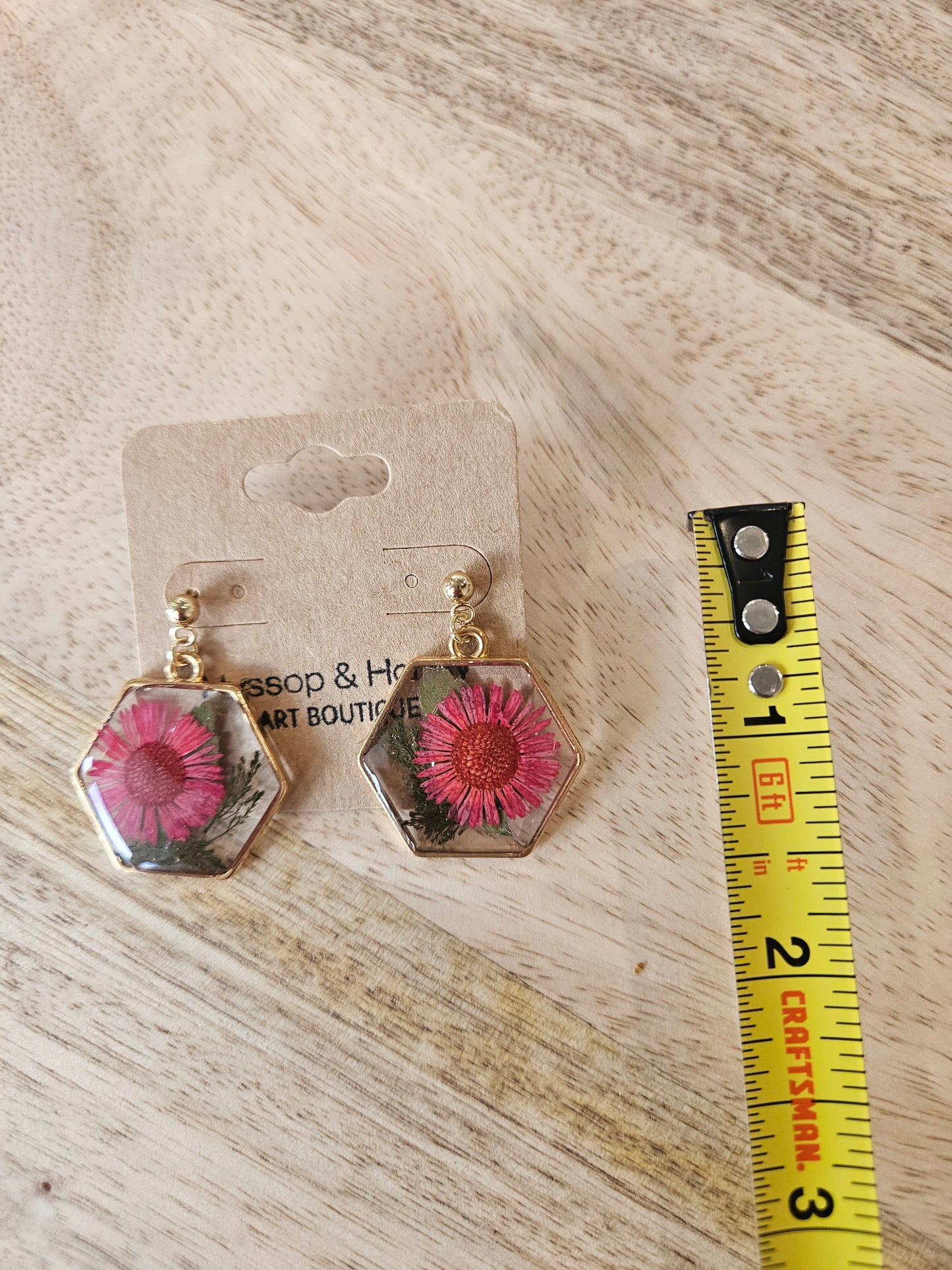 Pressed Flower Earrings - 27