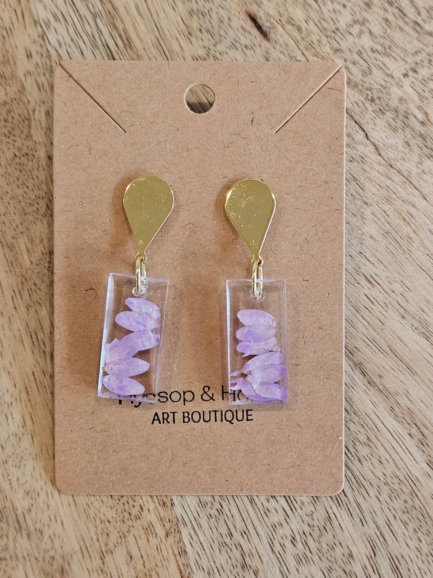 Pressed Flower Earrings - 21