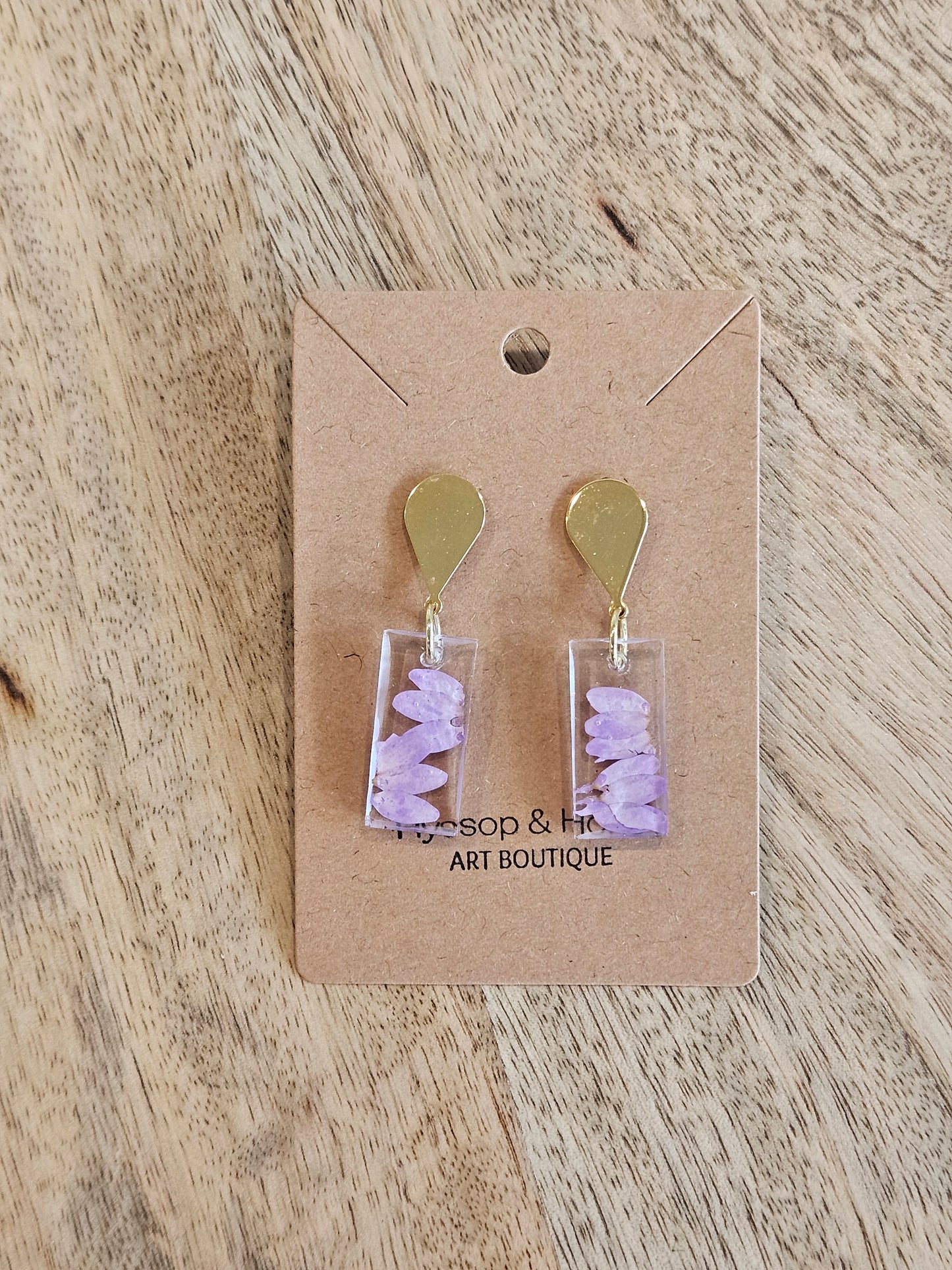 Pressed Flower Earrings - 21