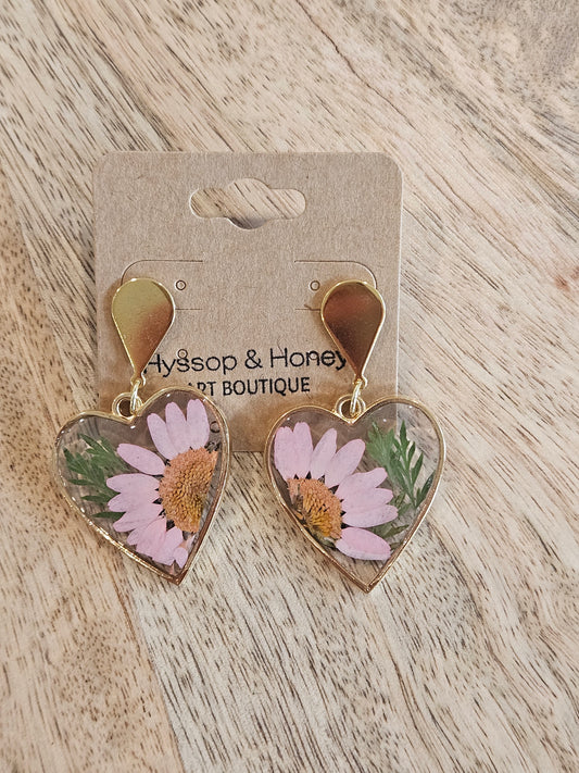 Pressed Flower Earrings - 28