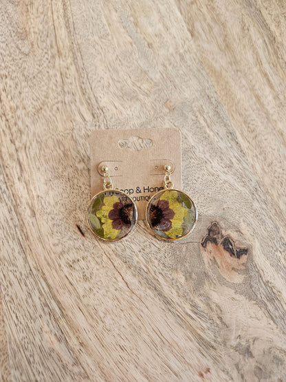 Pressed Flower Earrings - 18