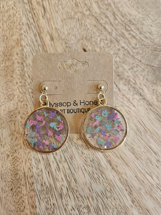 Pressed Flower Earrings - 17