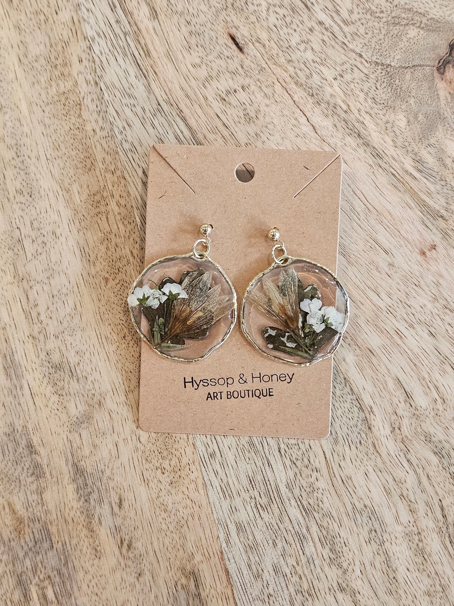 Pressed Flower Earrings - 20