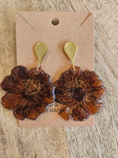 Pressed Flower Earrings - 22