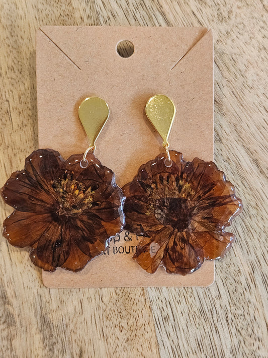 Pressed Flower Earrings - 22