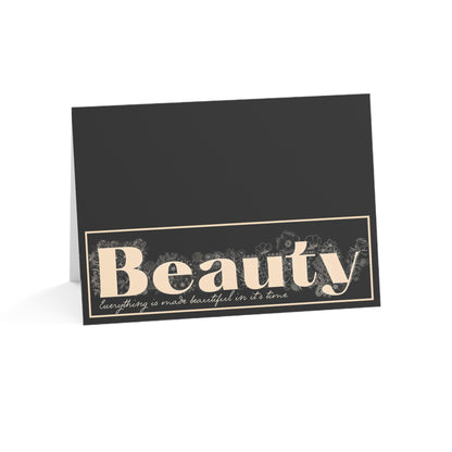 "Beauty" Greeting Cards - Everything Black & Creamed Honey